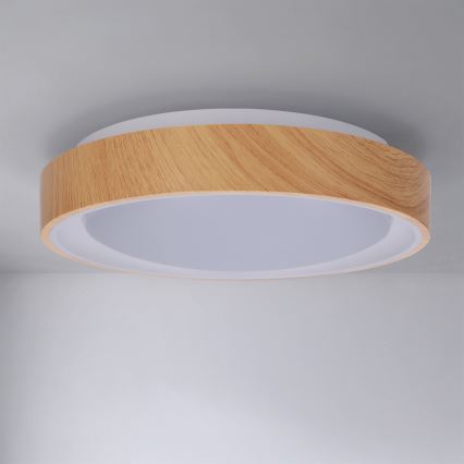 Brilagi - LED taklampa FLOCO LED/24W/230V Ø 30 cm trädekor/vit