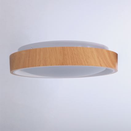 Brilagi - LED taklampa FLOCO LED/24W/230V Ø 30 cm trädekor/vit