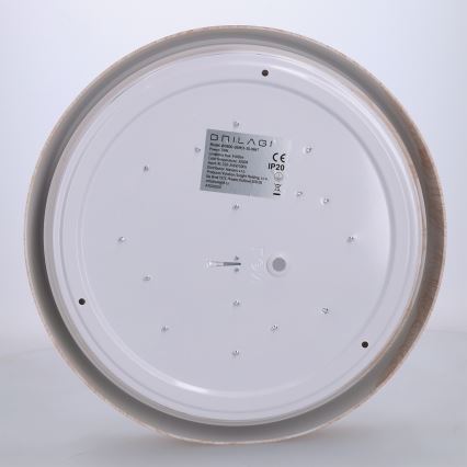 Brilagi - LED taklampa FLOCO LED/24W/230V Ø 30 cm trädekor/vit