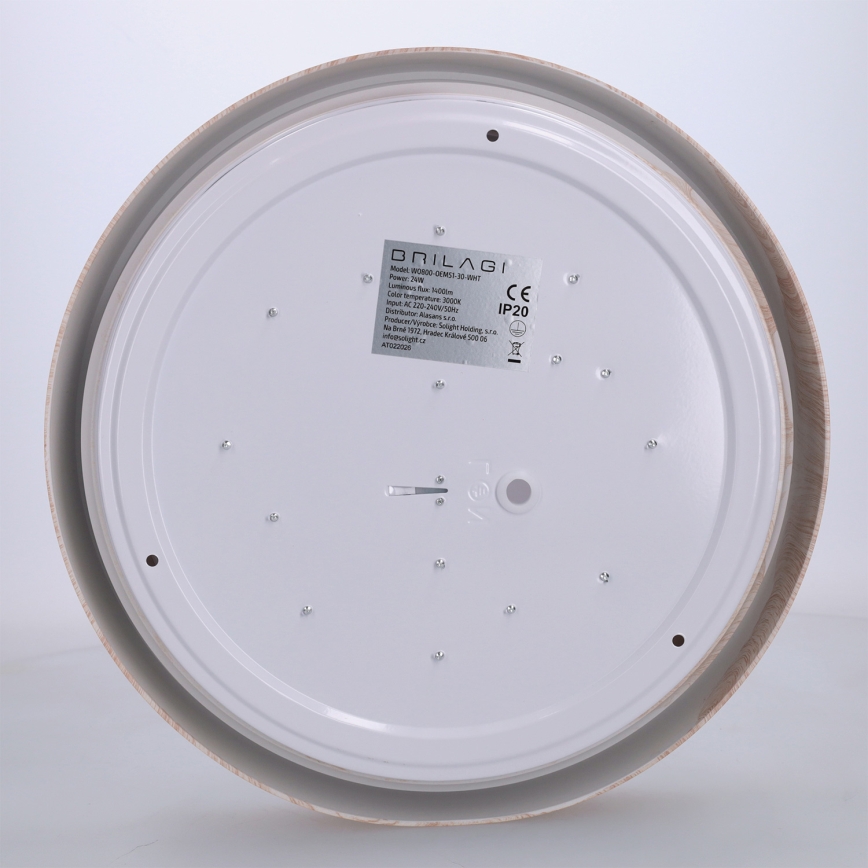 Brilagi - LED taklampa FLOCO LED/24W/230V Ø 30 cm trädekor/vit