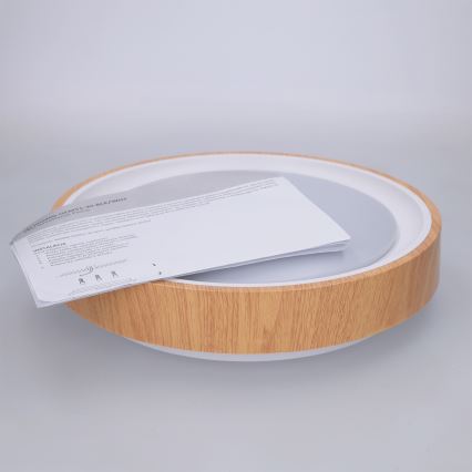Brilagi - LED taklampa FLOCO LED/24W/230V Ø 30 cm trädekor/vit