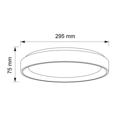 Brilagi - LED taklampa FLOCO LED/24W/230V Ø 30 cm trädekor/vit