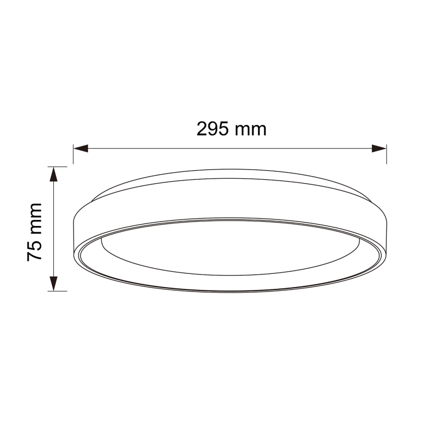 Brilagi - LED taklampa FLOCO LED/24W/230V Ø 30 cm trädekor/vit