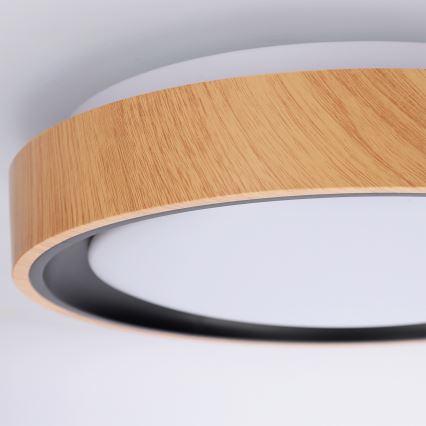 Brilagi - LED-taklampa FLOCO LED/24W/230V Ø 30 cm trädekor/svart