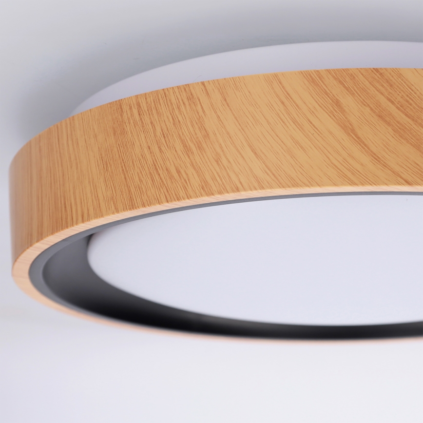 Brilagi - LED-taklampa FLOCO LED/24W/230V Ø 30 cm trädekor/svart