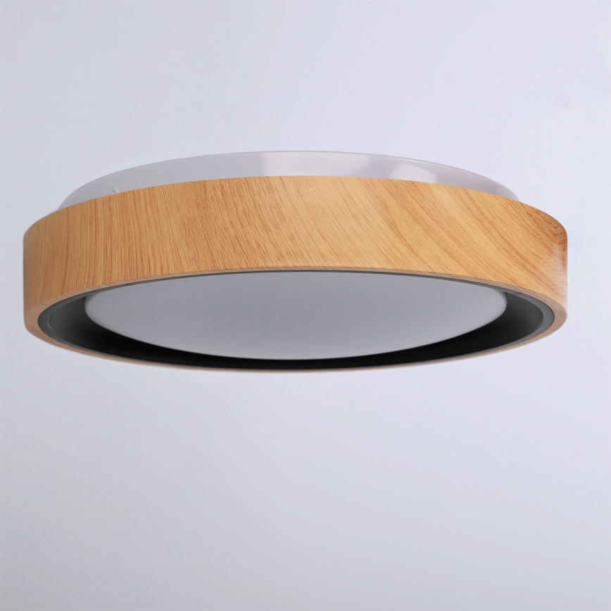 Brilagi - LED-taklampa FLOCO LED/24W/230V Ø 30 cm trädekor/svart