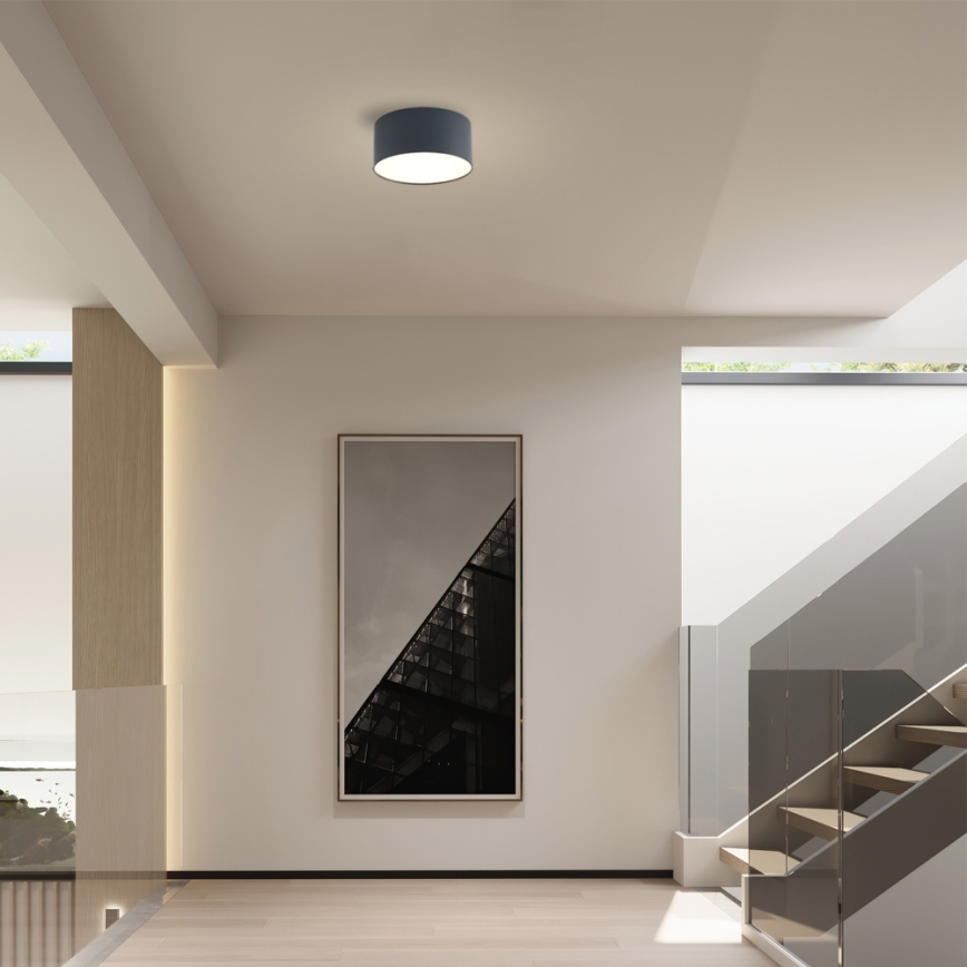 Brilagi - LED badrumstaklampa FORIS LED/14W/230V Ø 12 cm antracit IP44