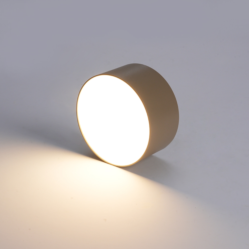 Brilagi - FORIS LED badrumstaklampa LED/9W/230V Ø 9 cm beige IP44 CRI 90