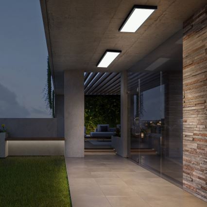 Brilagi- LED taklampa för badrum FRAME LED/40W/230V 120x30 cm IP44 svart