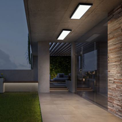 Brilagi - LED taklampa för badrum FRAME LED/50W/230V 120x30 cm IP44 svart