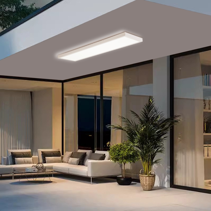 Brilagi - LED taklampa för badrum FRAME LED/50W/230V 120x30 cm IP44 vit