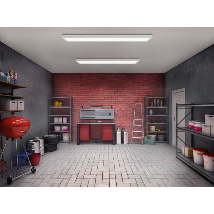 Brilagi - LED taklampa för badrum FRAME LED/50W/230V 120x30 cm IP44 vit