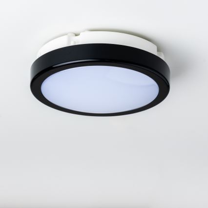 Brilagi - LED taklampa för badrum PERA LED/12W/230V diameter 18 cm IP65 svart