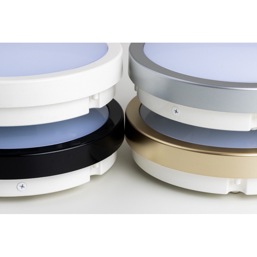 Brilagi - LED taklampa för badrum PERA LED/18W/230V diameter 22 cm IP65 svart