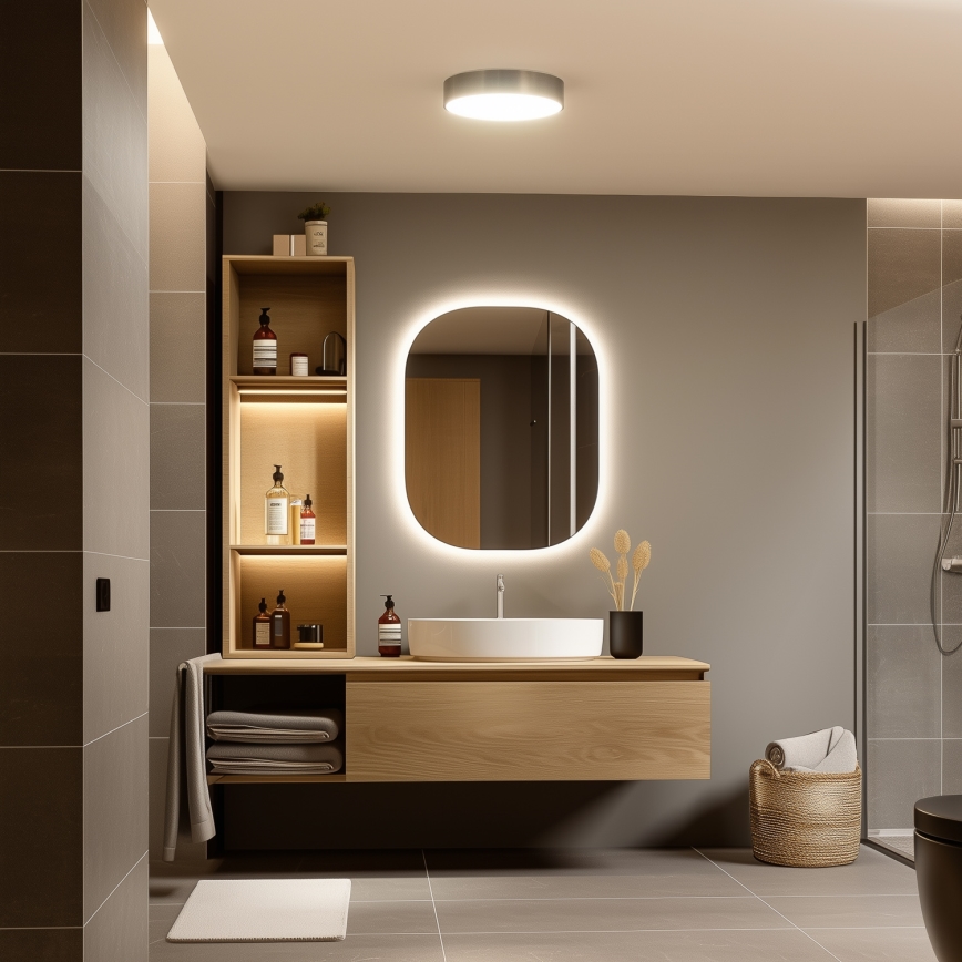 BRILAGI - LED taklampa för badrum POOL LED/24W/230V 3000/4000/5500K Ø 30 cm IP54 mässing