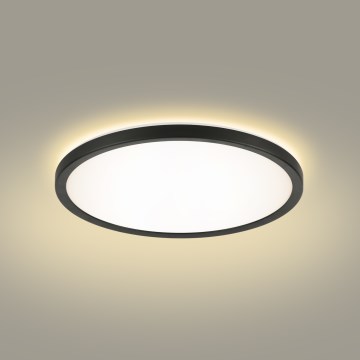Brilagi - LED taklampa för badrum ULTRA SLIM LED/12W/230V diameter 22,5 cm svart IP54