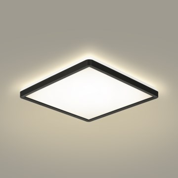 Brilagi - LED taklampa för badrum ULTRA SLIM LED/18W/230V 30x30 cm svart IP54