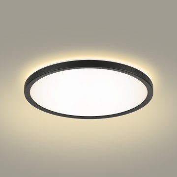 Brilagi - LED taklampa för badrum ULTRA SLIM LED/18W/230V diameter 30 cm svart IP54