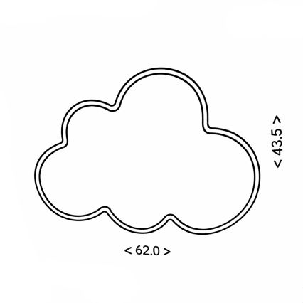 Brilagi - LED taklampa för barn CLOUD LED/54W/230V vit