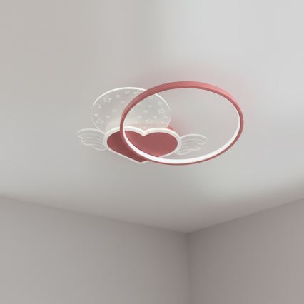 Brilagi - LED taklampa för barn LOVE LED/48W/230V 3000/4500/6000K rosa
