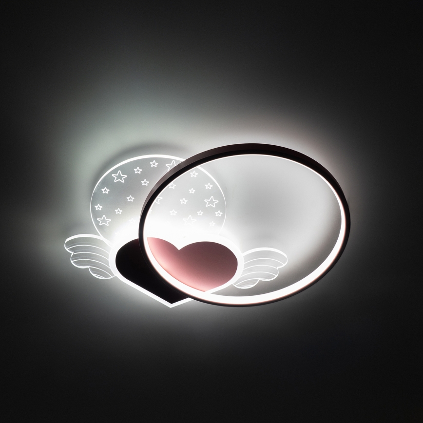 Brilagi - LED taklampa för barn LOVE LED/48W/230V 3000/4500/6000K rosa