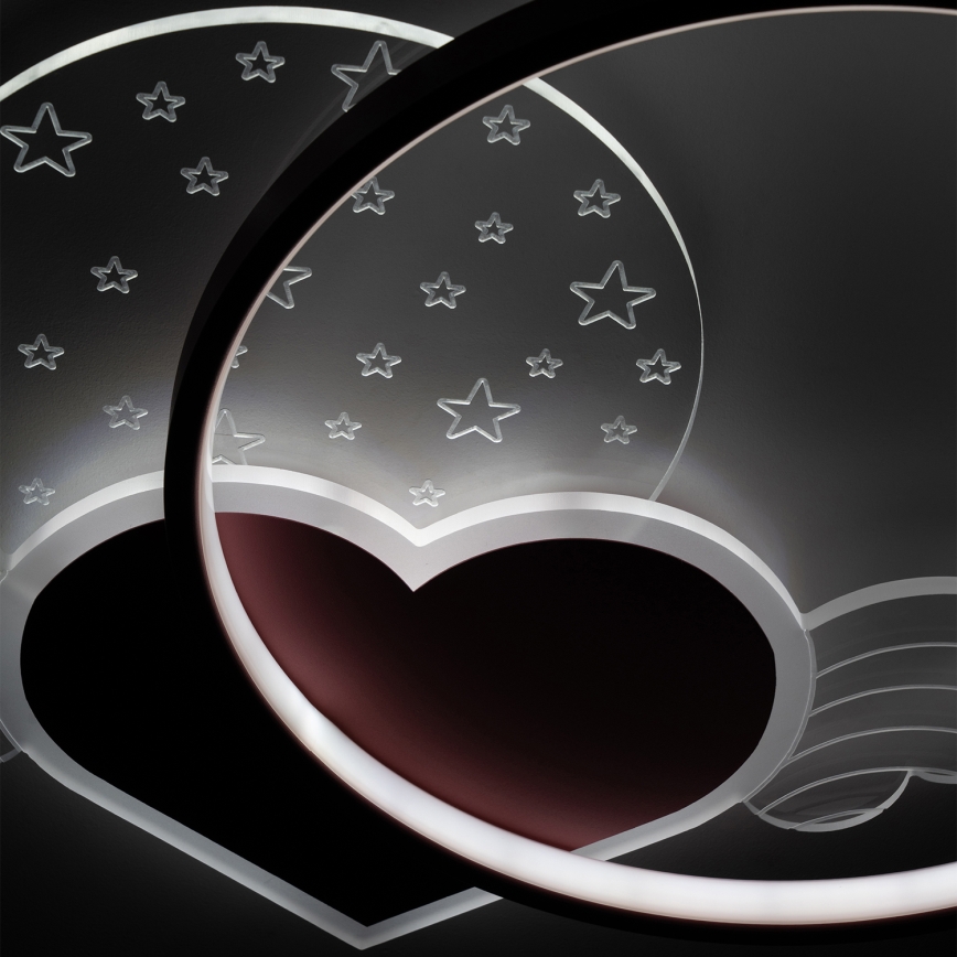 Brilagi - LED taklampa för barn LOVE LED/48W/230V 3000/4500/6000K rosa