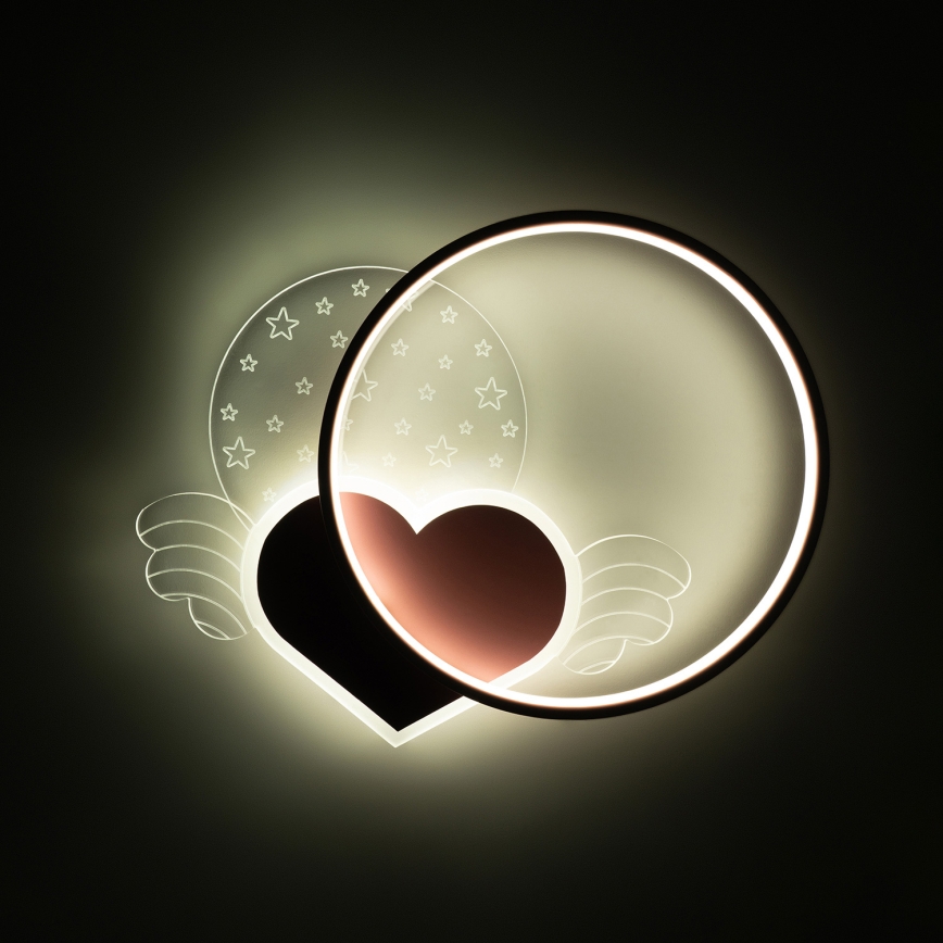 Brilagi - LED taklampa för barn LOVE LED/48W/230V 3000/4500/6000K rosa