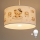 Brilagi - LED taklampa för barn med sladd BOBO 1xE27/10W/230V Ø 35 cm vit/nallar