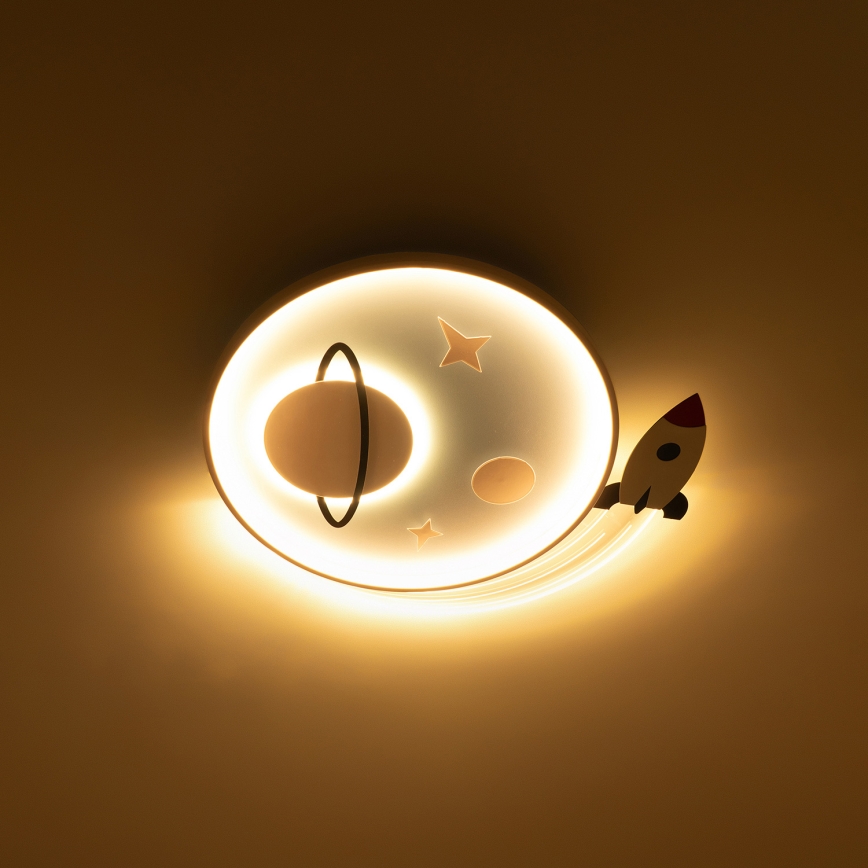 Brilagi - LED taklampa för barn STARSHIP LED/64W/230V 3000/4500/6000K blå