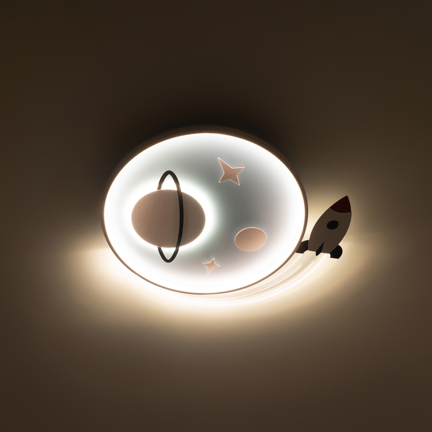 Brilagi - LED taklampa för barn STARSHIP LED/64W/230V 3000/4500/6000K blå