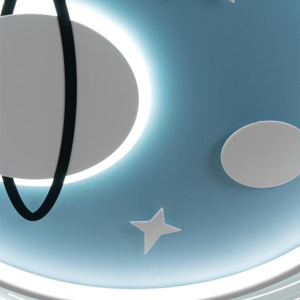 Brilagi - LED taklampa för barn STARSHIP LED/64W/230V 3000/4500/6000K blå