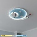 Brilagi -LED taklampa för barn STARSHIP LED/64W/230V 3000/4500K blå