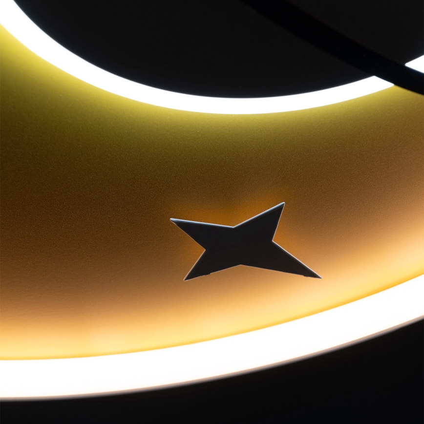 Brilagi -LED Taklampa för barn STARSHIP LED/64W/230V 3000/4500K gul