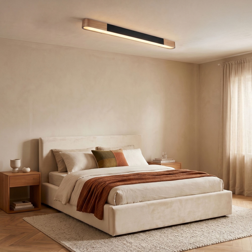 BRILAGI - LED Taklampa GARDALINE LED/100W/230V 120 cm ek/svart