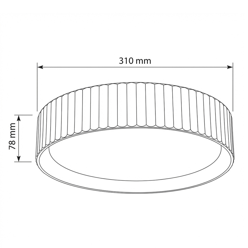 Brilagi - LED-taklampa LUCIA LED/24W/230V Ø 31 cm svart