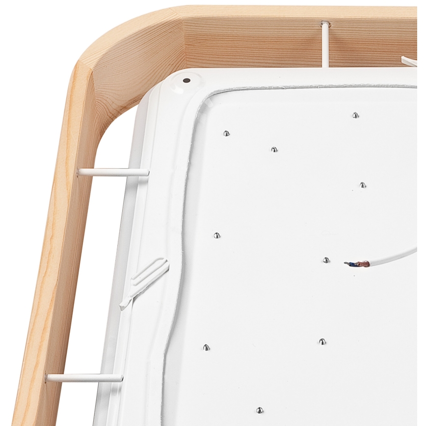 Brilagi - LED dimbar taklampa MANAROLA CUBIC LED/24W/230V 45x45 cm 3000-6500K furu + fjärrkontroll