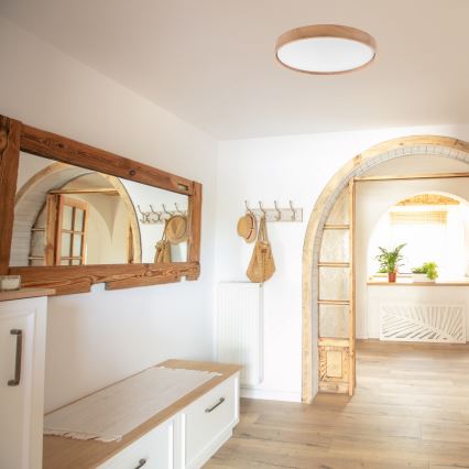 Brilagi - LED dimbar taklampa MANAROLA SMART LED/36W/230V 2700-6500K ek pr. 51 cm Wi-Fi + fjärrkontroll Tuya