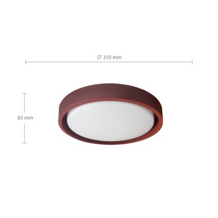 Brilagi - LED-taklampa MATTEO LED/24W/230V Ø 31 cm röd