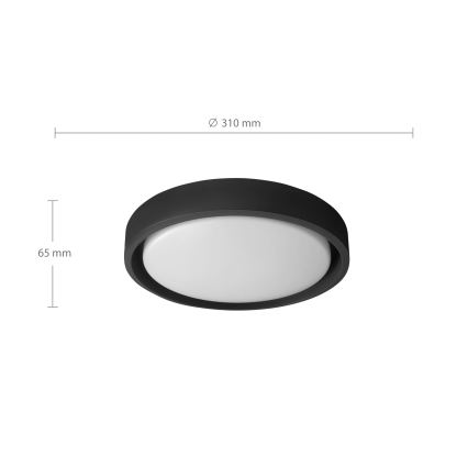 Brilagi - LED-taklampa MATTEO LED/24W/230V Ø 31 cm svart