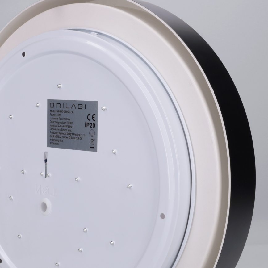 Brilagi - LED-taklampa MATTEO LED/24W/230V Ø 31 cm svart