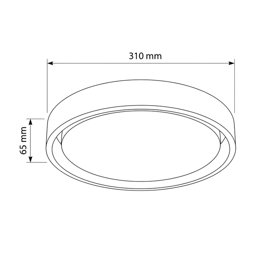 Brilagi - LED taklampa MATTEO LED/24W/230V Ø 31 cm taupe