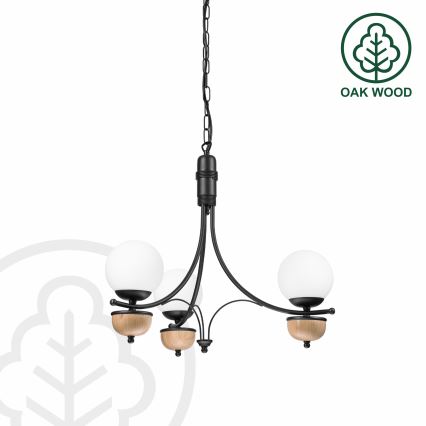 Brilagi - LED-taklampa med kedja COTTAGE 3xG9/40W/230V ek/vit