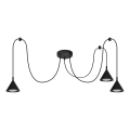 BRILAGI - LED Taklampa med vajer CONE TRIPLE SPIDER 3xGX53/15W/230V svart