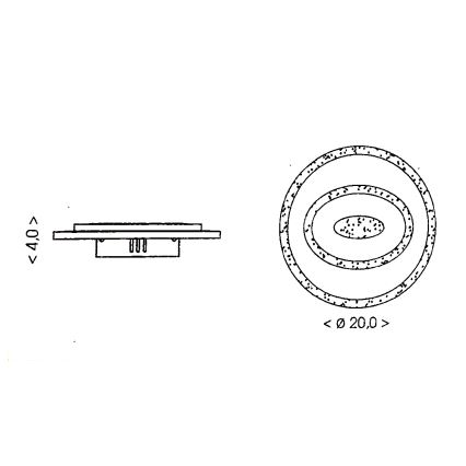 Brilagi - LED taklampa MODERN MINI LED/26W/230V 3000/4000/6000K