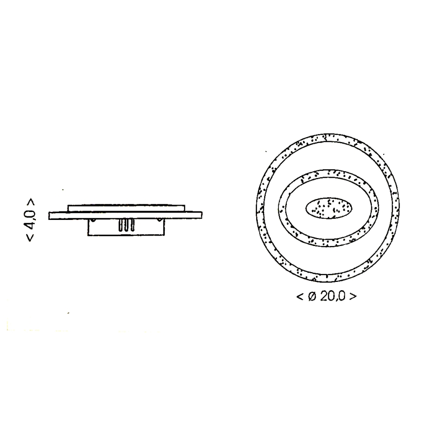 Brilagi - LED taklampa MODERN MINI LED/26W/230V 3000/4000/6000K