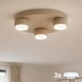 Brilagi - LED-taklampa MONO 3xGX53/13W/230V Ø 30 cm beige