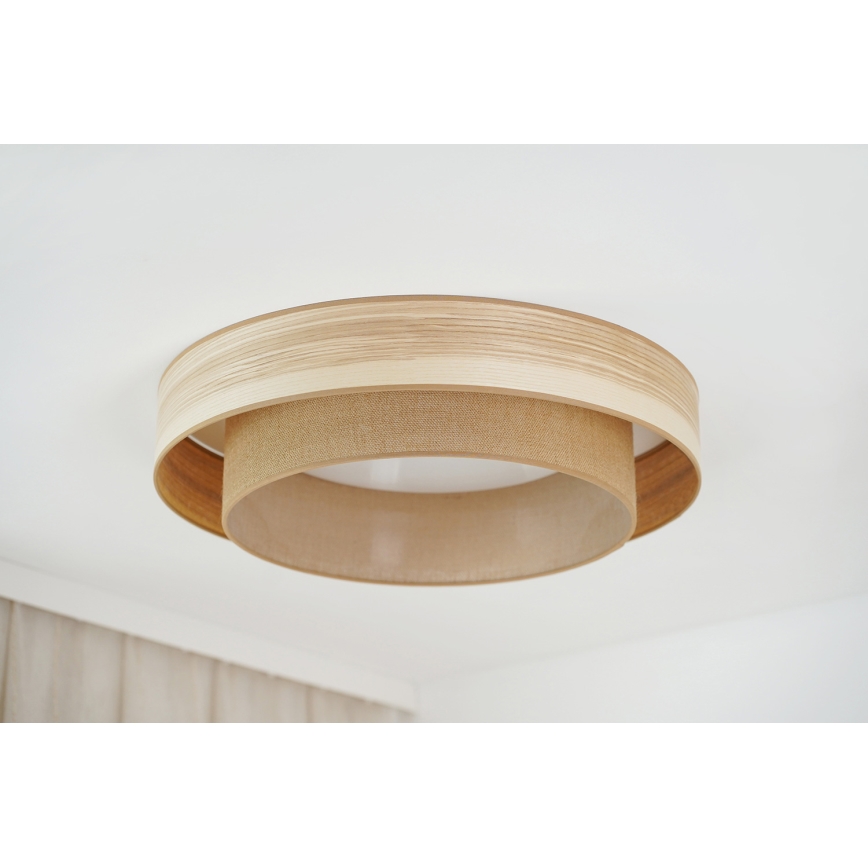 Brilagi - LED Taklampa MONTANA BOHO LED/26W/230V Ø 60 cm brun