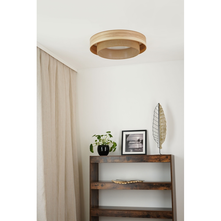 Brilagi - LED Taklampa MONTANA BOHO LED/26W/230V Ø 60 cm brun