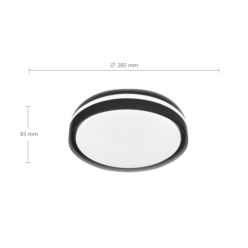 Brilagi - LED taklampa NAOMI LED/24W/230V Ø 28,5 cm svart