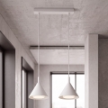 BRILAGI - LED Taklampa på kabel CONE DOUBLE 2xGX53/15W/230V vit